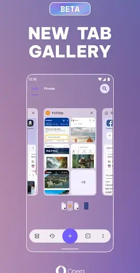 Opera browser beta with AI screenshot 1