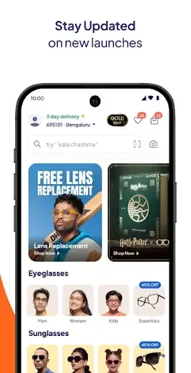 Lenskart : Eyeglasses & More screenshot 1