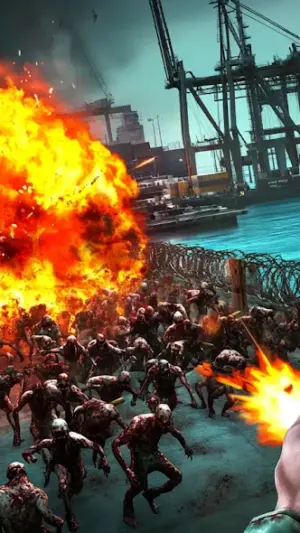 Zombie Fire 3D: Offline Game screenshot 1