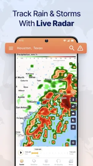 Live Weather Radar Launcher screenshot 1