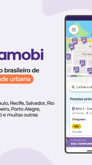 Cittamobi: Ônibus e Trilhos screenshot 1