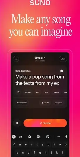 Suno - AI Music & Songs Maker screenshot 1