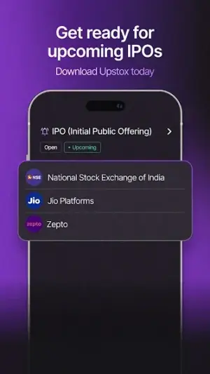 Upstox Stocks IPO Mutual Funds screenshot 1