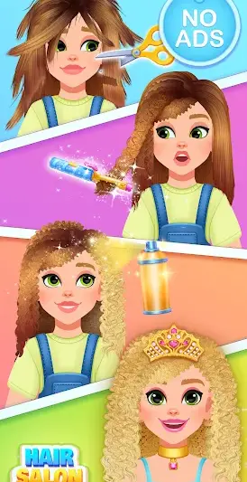 Hair Salon Games For Kids screenshot 1