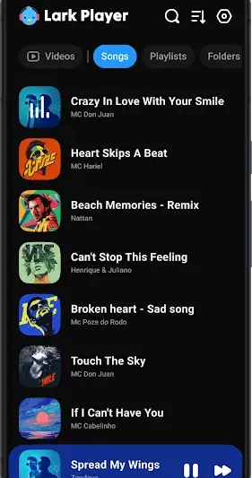 Lark Player:Music Player & MP3 screenshot 1