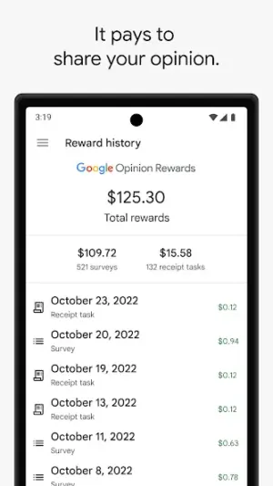 Google Opinion Rewards screenshot 1