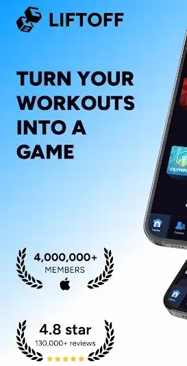 Liftoff - Ranked Gym Workouts screenshot 1