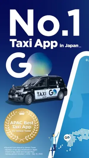GO / Taxi app for Japan visit screenshot 1