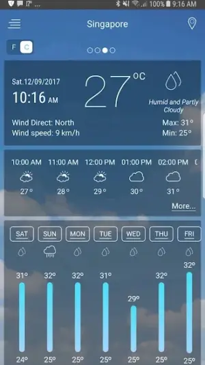 Weather app screenshot 1