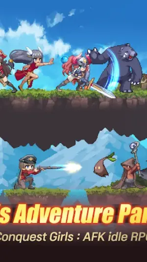 Conquest Girls: AFK Idle RPG screenshot 1