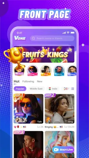 Vone: Live, Video Party & Fun screenshot 1