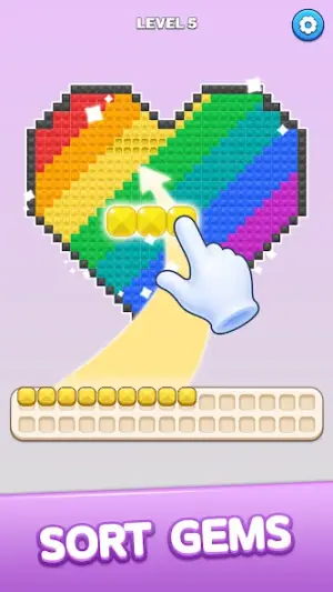 Diamond Color Sort - Gems Art screenshot 1