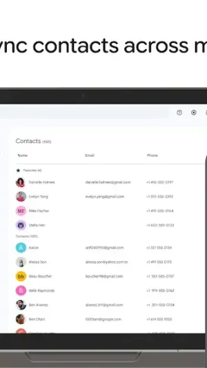 Contacts screenshot 1