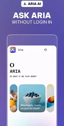 Opera browser beta with AI screenshot 2