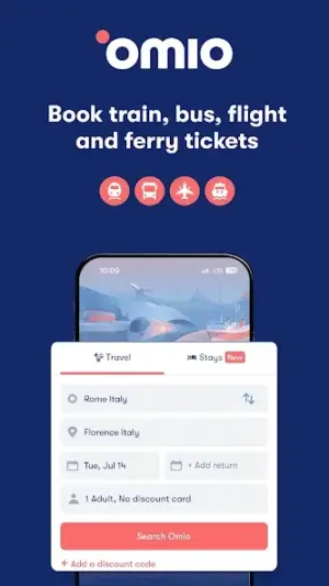Omio: Book Train, Bus, Flights screenshot 2