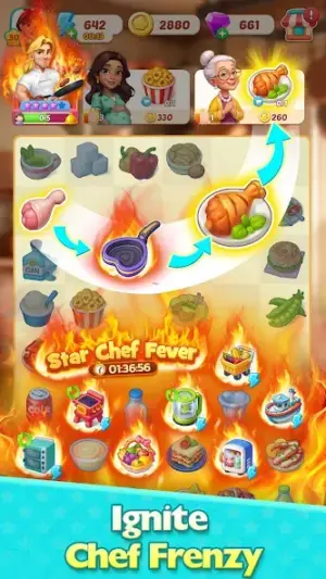 Foodstars: Merge & Cook screenshot 2