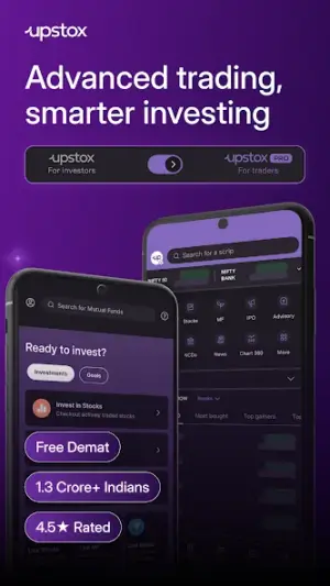 Upstox Stocks IPO Mutual Funds screenshot 2