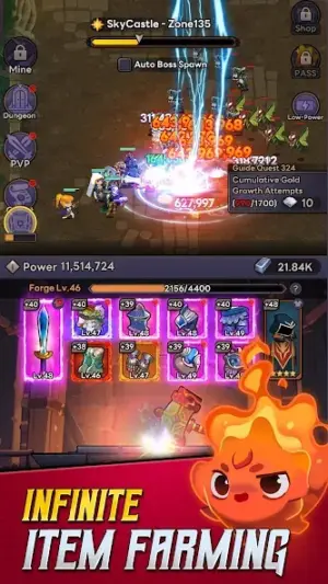 Self-Service Knight : idle RPG screenshot 2
