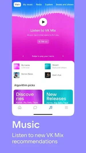 VK: music, video, messenger screenshot 2