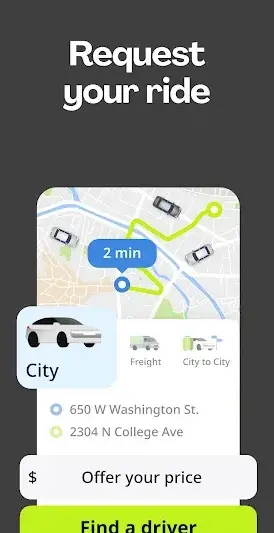 inDrive. Rides with fair fares screenshot 2
