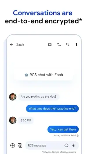 Google Messages screenshot 2
