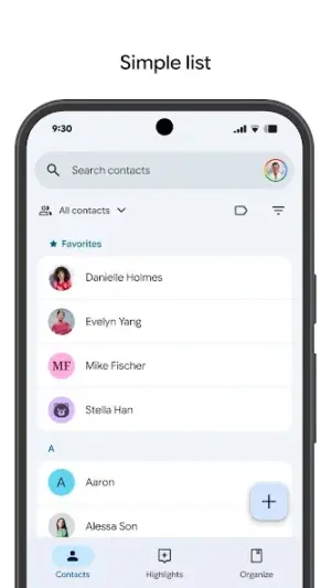 Contacts screenshot 2