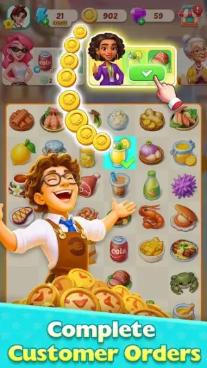 Foodstars: Merge & Cook screenshot 3