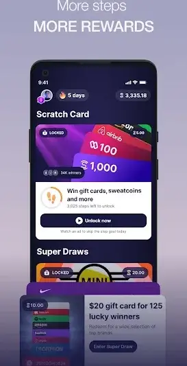 Sweatcoin・Walking Step Counter screenshot 3