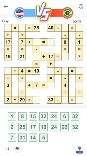 Crossmath® - Math Puzzle Games screenshot 3
