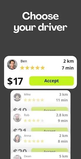 inDrive. Rides with fair fares screenshot 3