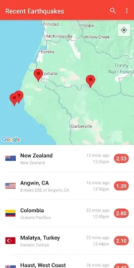 My Earthquake Alerts - Map screenshot 3