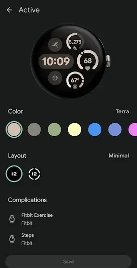 Google Pixel Watch screenshot 4