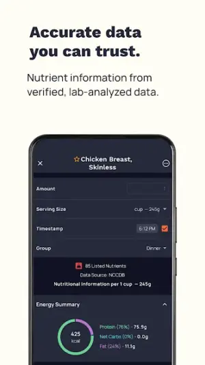 Cronometer: Calorie Counter screenshot 4