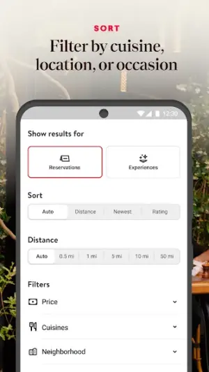 OpenTable screenshot 5