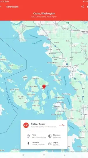 My Earthquake Alerts - Map screenshot 5