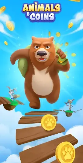 Animals & Coins Adventure Game screenshot 1